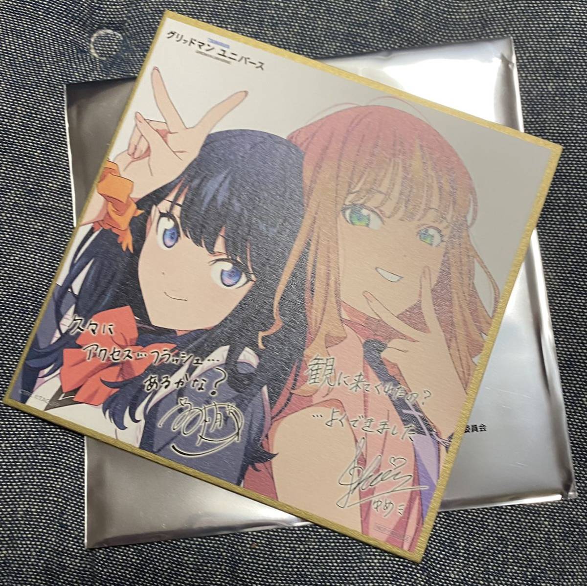 未使用 劇場版 グリッドマンユニバース 入場特典 六花 & 夢芽 描き