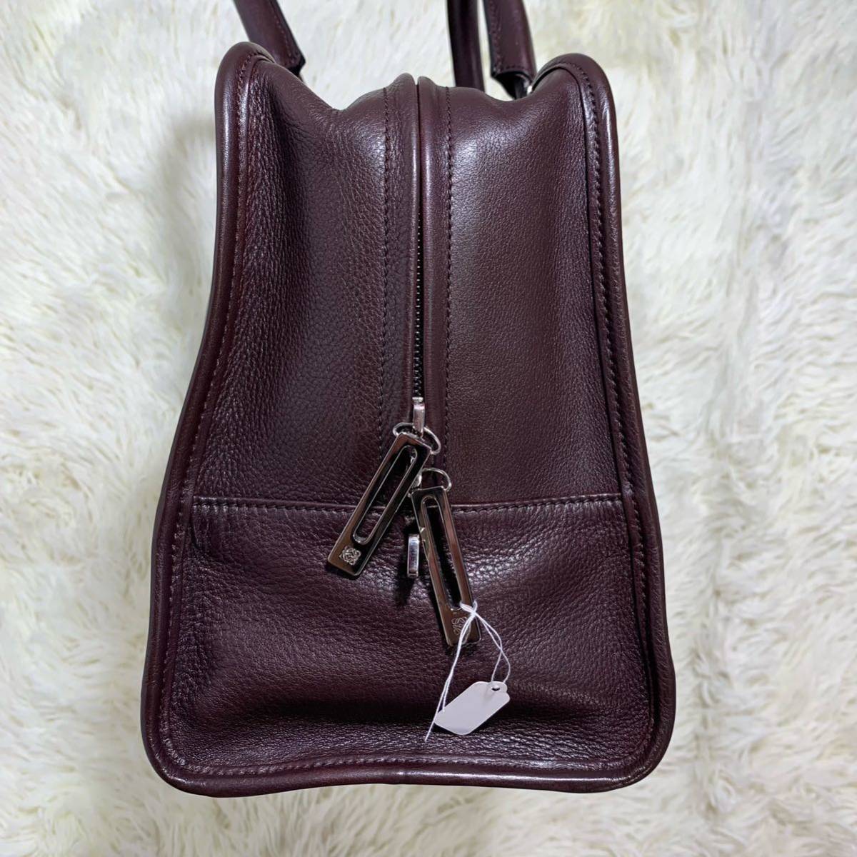 極美品!LOEWE ロエベ アマソナ ハンドバッグ アナグラム カデナ