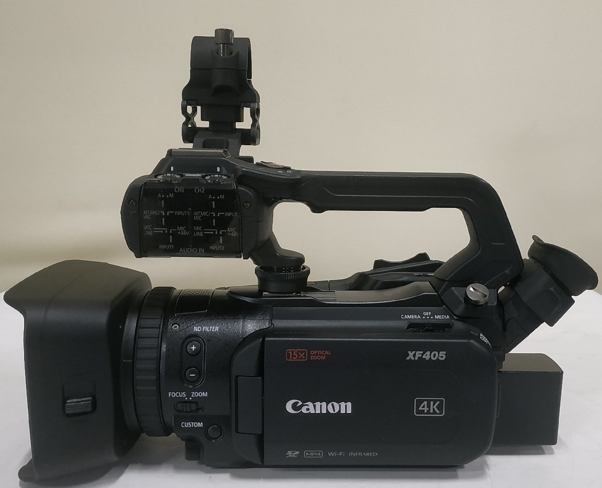 【埼玉発】【Canon】業務用4Kビデオカメラ XF405 ★付属品一揃★ (9-3502)