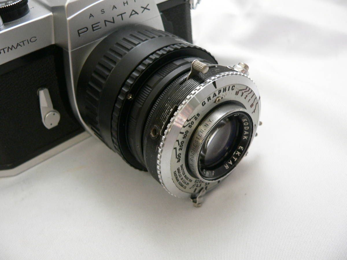 M42レンズマウント改造 Kodak コダック エクター 101mmF4,5 管理J835