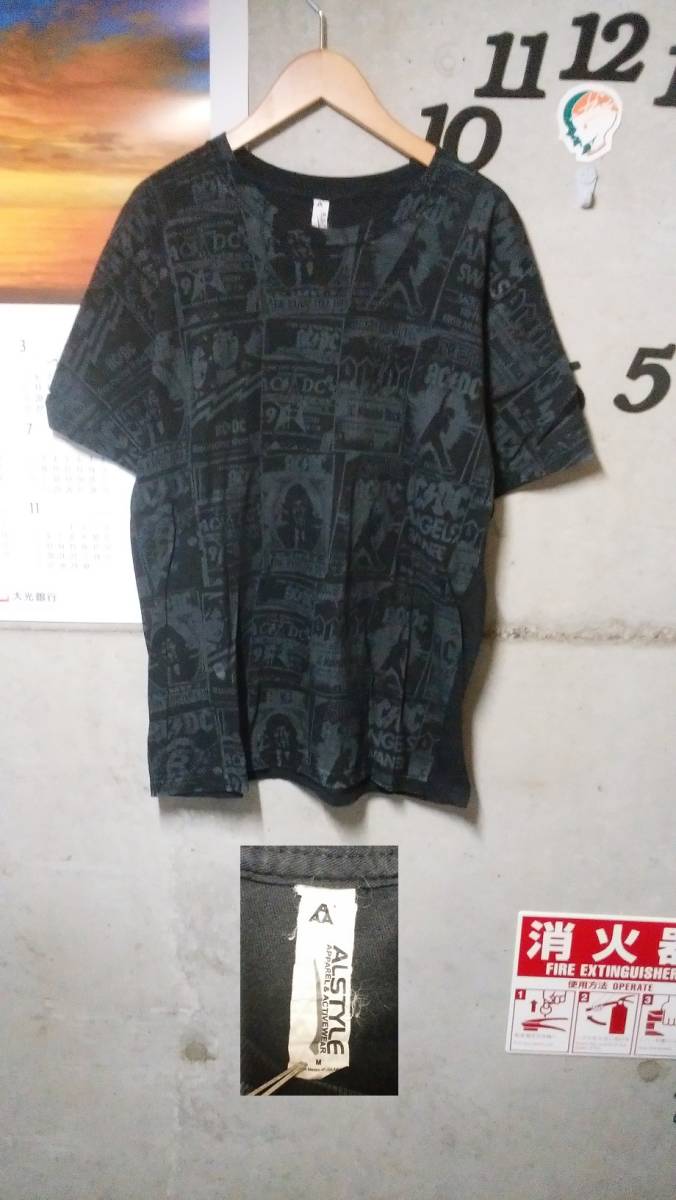 ALSTYLE AC/DCTシャツ M ブラック の画像1