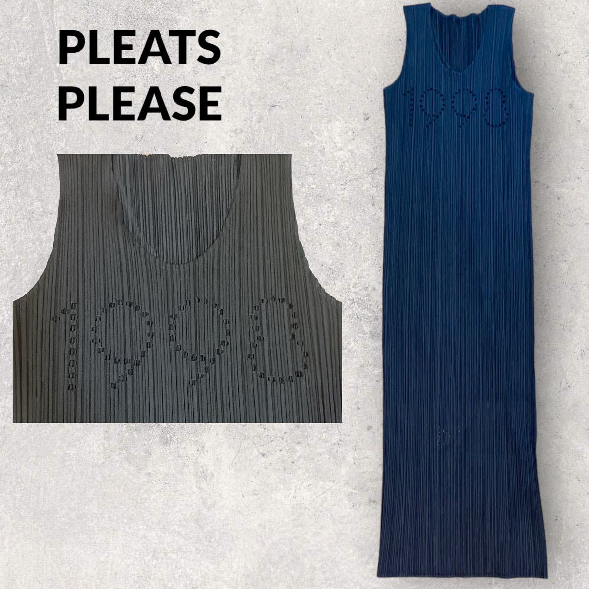 クリスマスファッション PLEASE PLEATS 1998 黒 プリーツロング