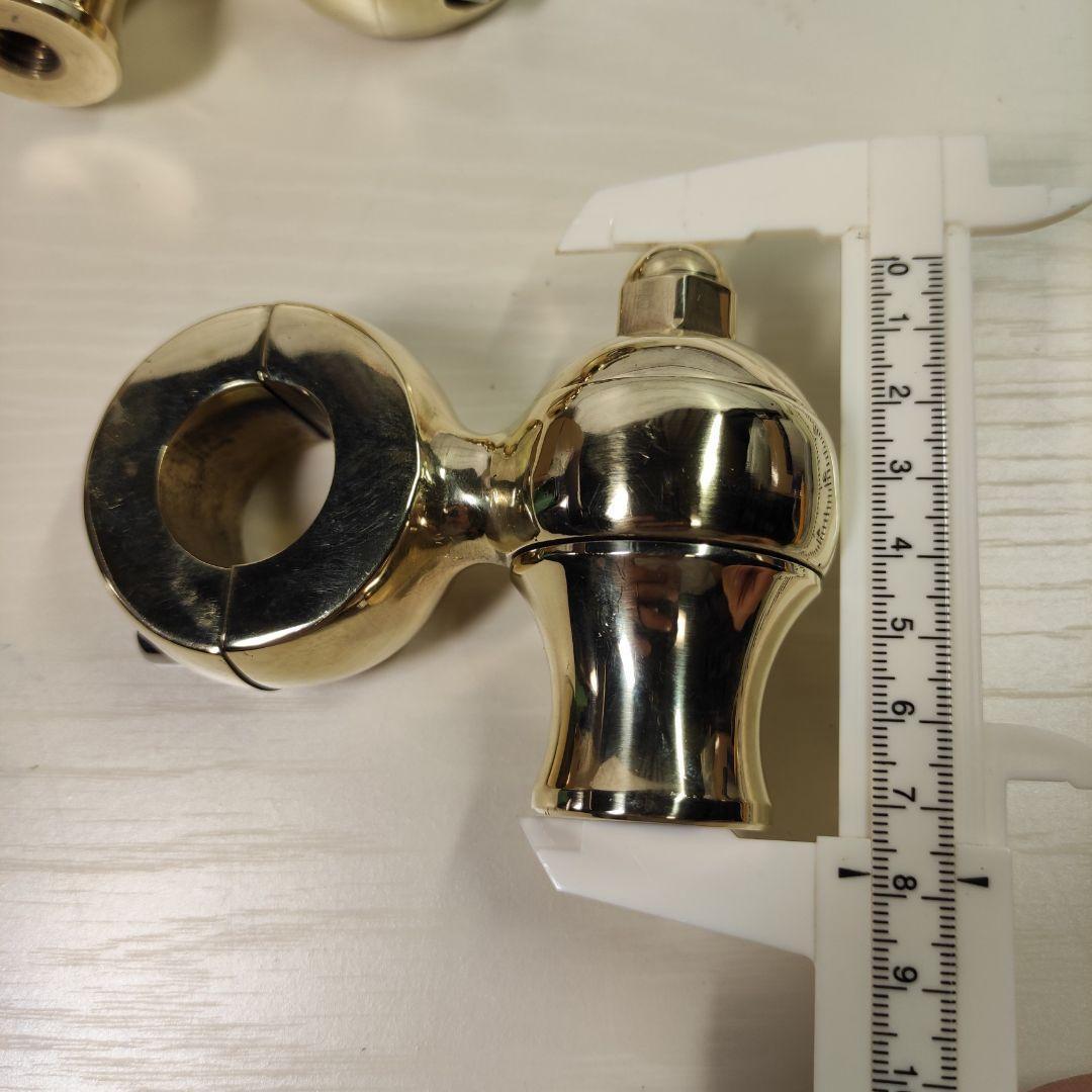 真鍮（ブラス）製ライザー！ハンドルポスト　1インチハンドル用　ドラッグスター シャドウ スティード マグナ レブル バルカン 管1935