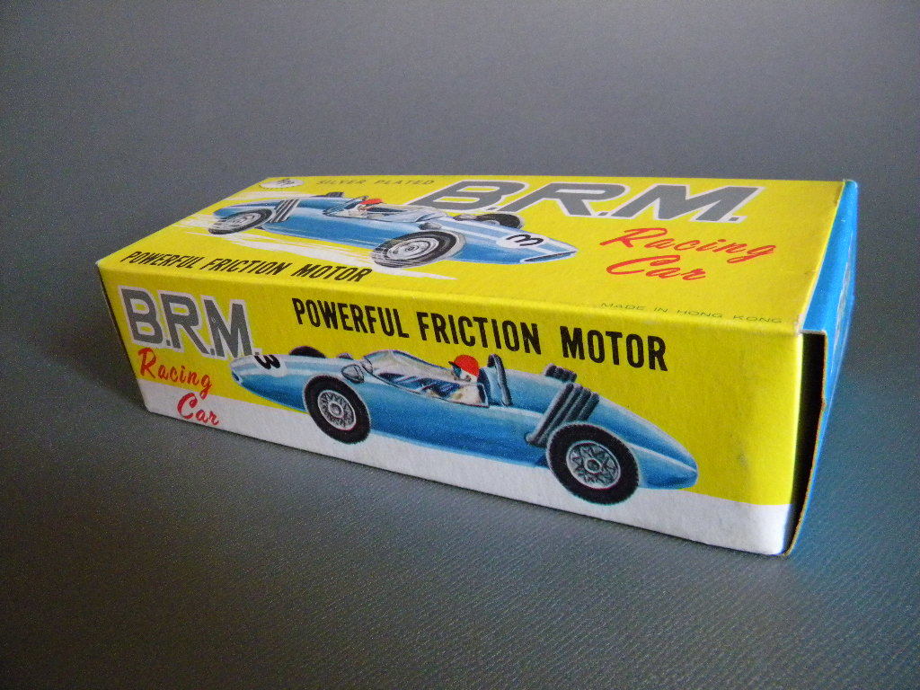 当時物 ★★Racing BRM made in hongkong !! ホンコン製 15㎝ フリクション 葉巻型 レースカー「定形外/LP可」★★未使用 デッドストック品の画像10