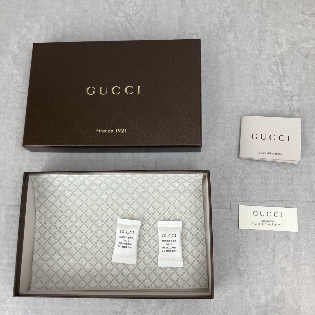 未使用品 GUCCI グッチ コンパクトウォレット 折財布 マイクロGG