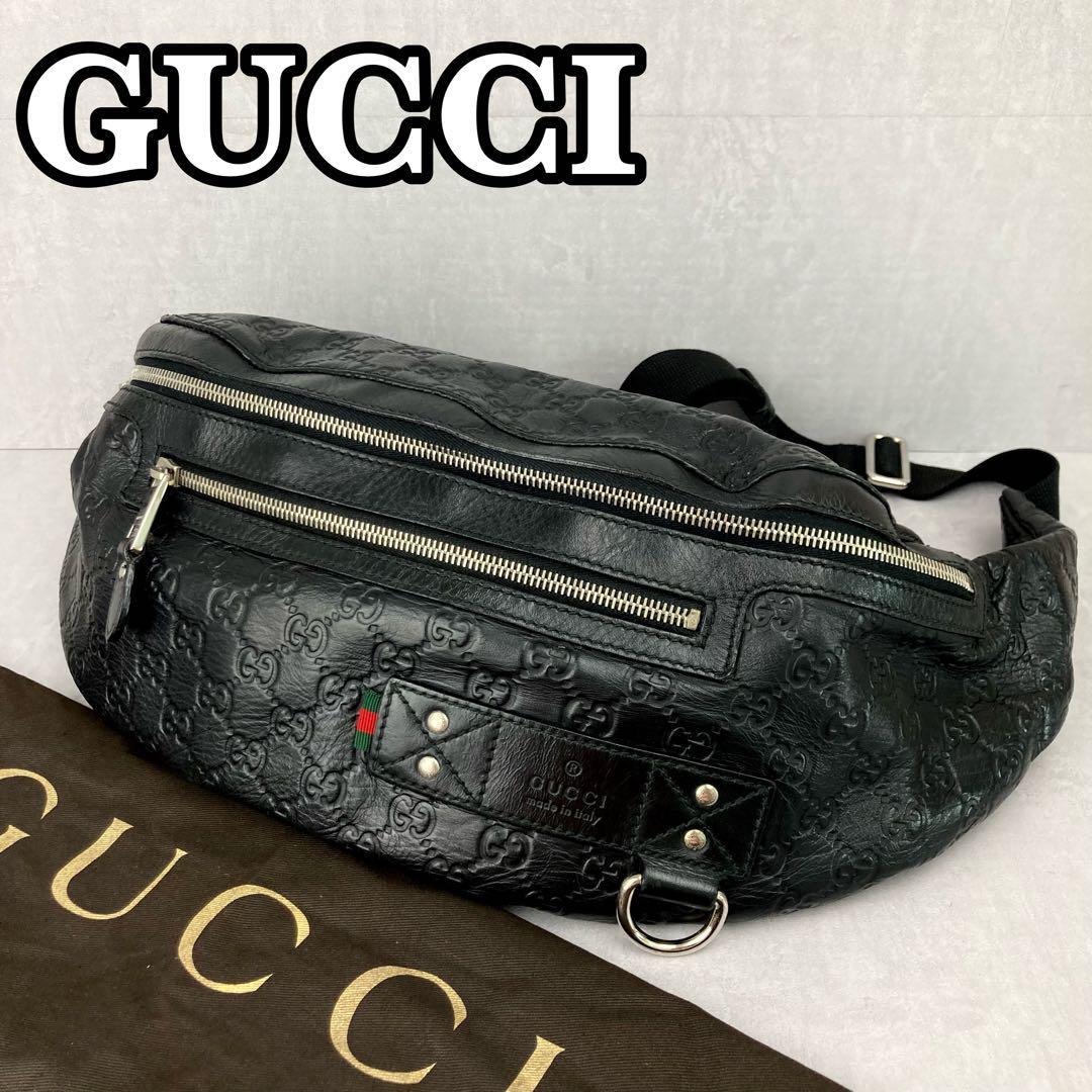 美品 GUCCI グッチ クロスボディバッグ ショルダーバッグ GG柄