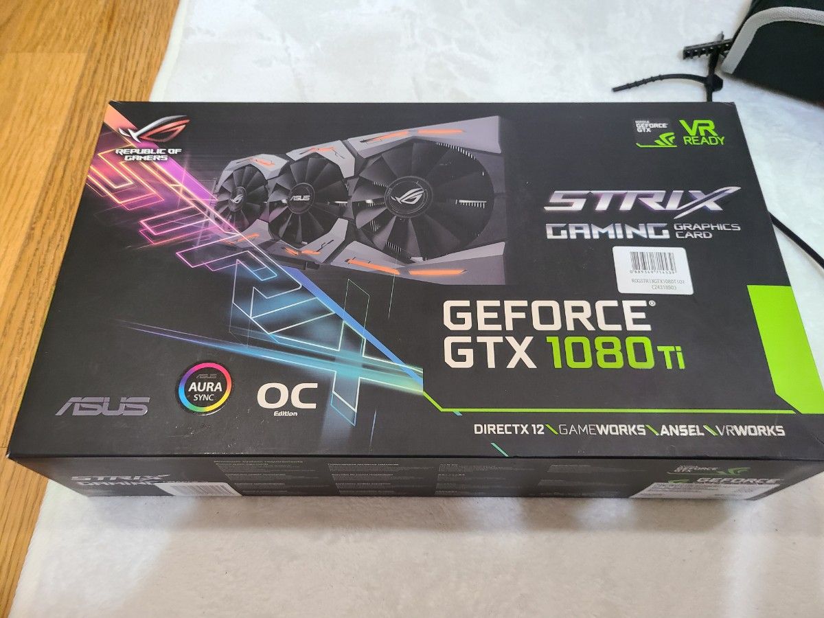 名作 【美品】ASUS Palit ROG STRIX GeForce ファンレス ビデオカード GTX GDDR5 GeForce グラフィックボード Ti GTX 1080 2gb Ti 11GB 動作確認済み、状態良好です。 - www.cylinder.no