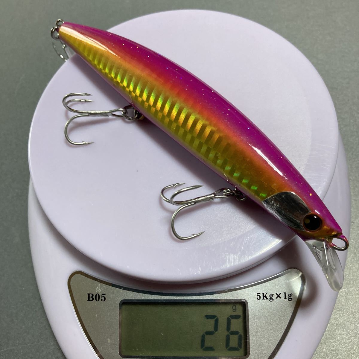 【中古品 極美品 限定】 シマノ ヒラメミノー 3 125S AR-C SHIMANO HIRAME MINNOW Ⅲ 125S AR-C 新品高強度防錆フック交換済 #7442の画像7