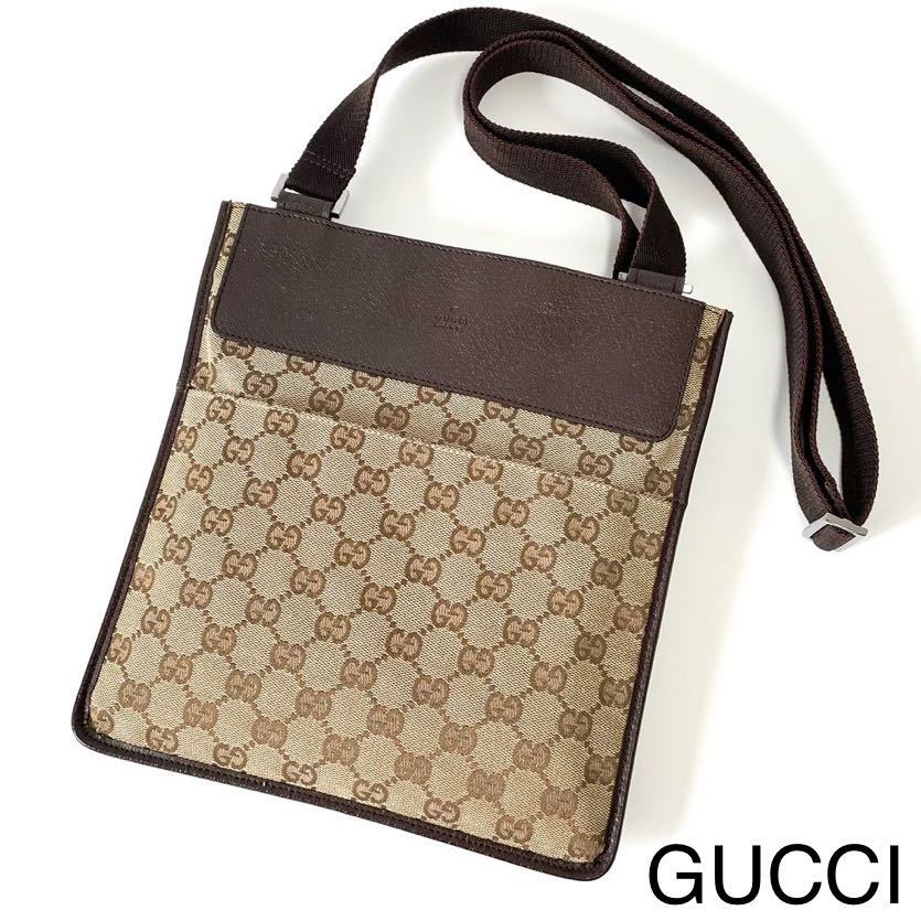 通常価格 【美品】GUCCI グッチ ショルダー バッグ サコッシュ クロス