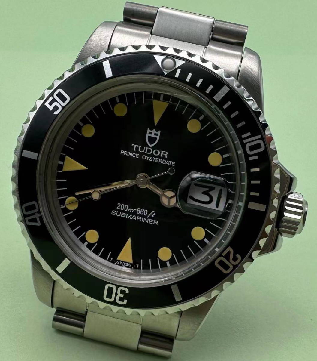 チュードル サブマリーナ ref 79090 黒カラ OH済 精度良好 時計 腕時計 ...