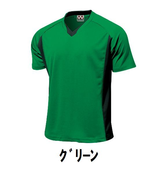 新品 サッカー 半袖 ゲーム シャツ 緑 グリーン サイズ150 子供 大人 男性 女性 wundou ウンドウ 1910 送料無料_画像1