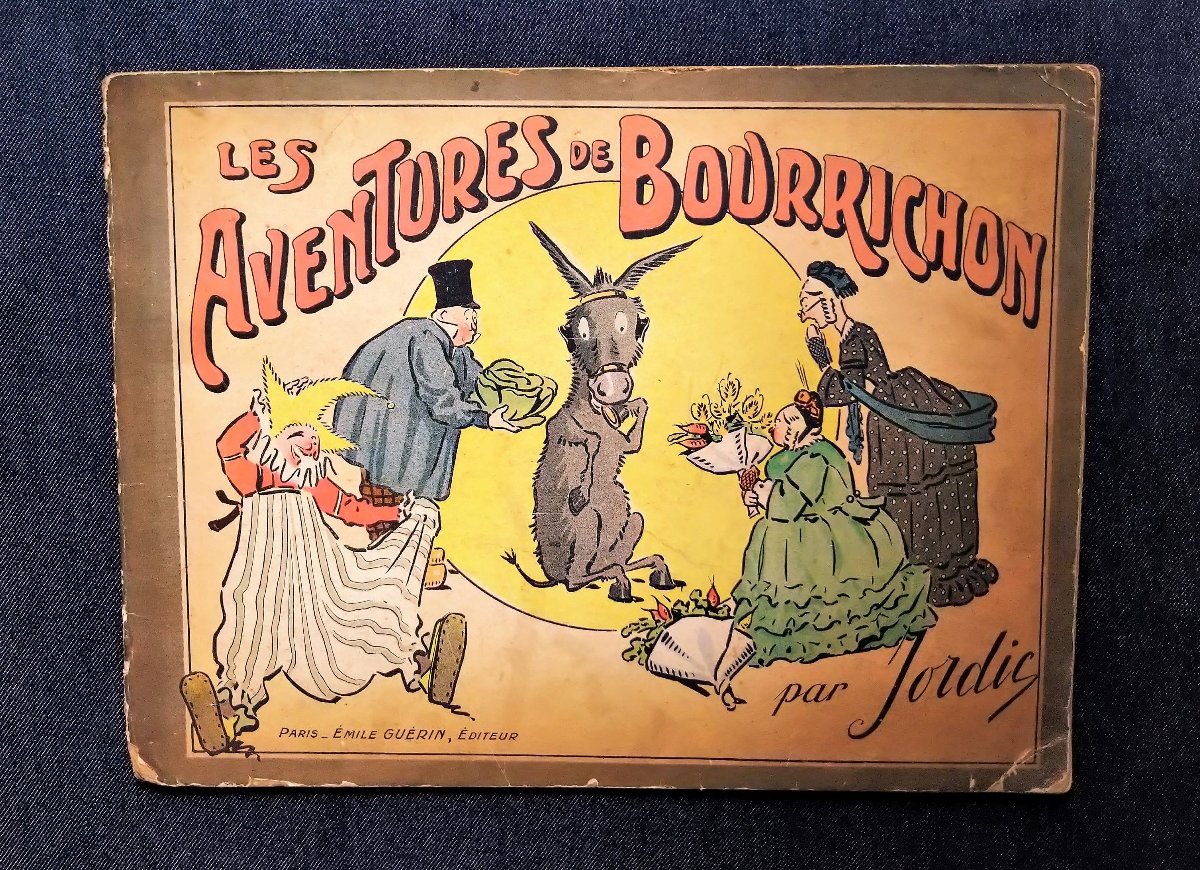  antique foreign book picture book Jordic Les aventures de Bourrichon Emile Guerin/Georges Jordic-Pignon