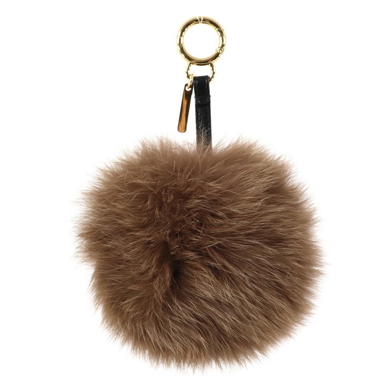 フェンディ FENDI ポンポンチャーム バッグチャーム FFロゴ ファー