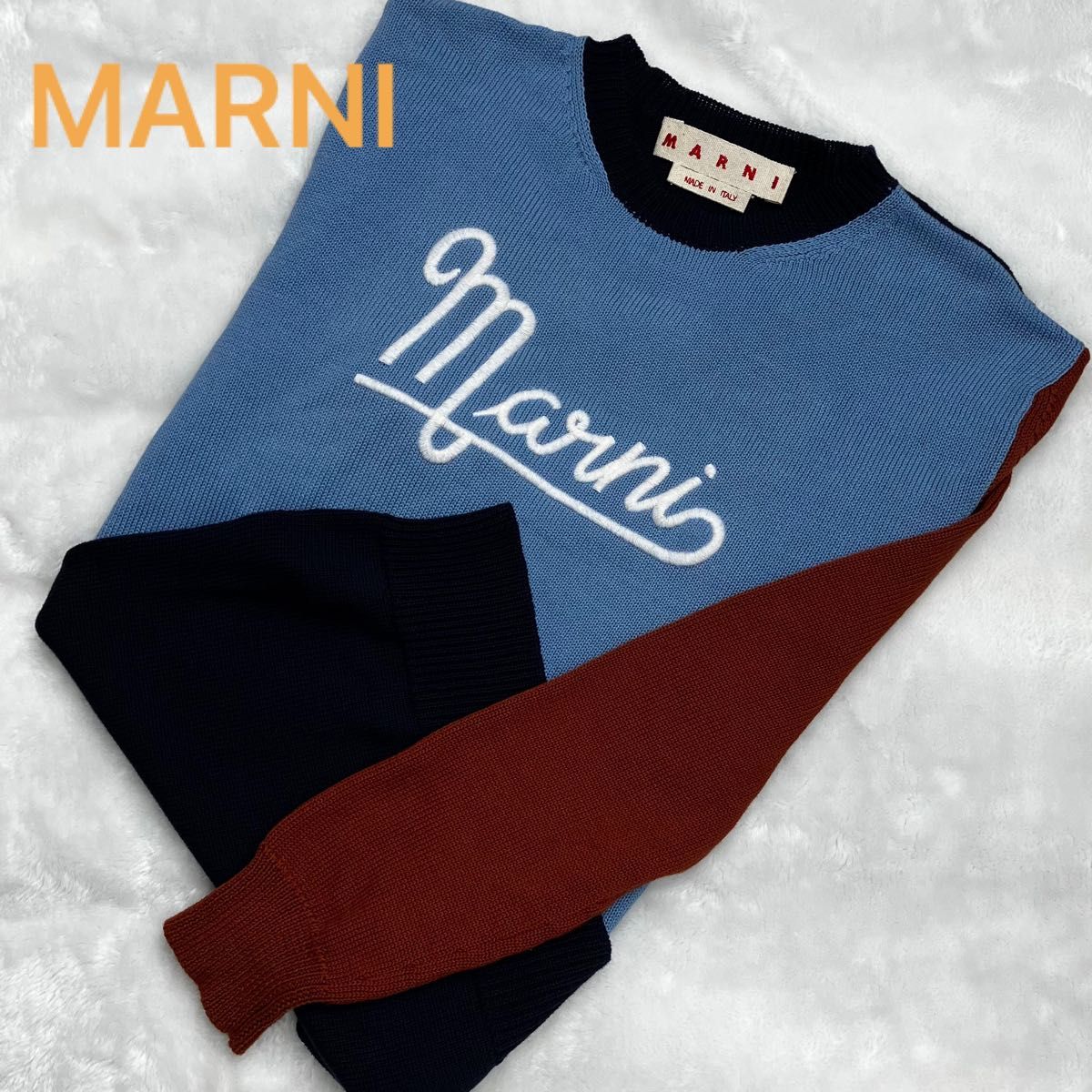 美品】MARNI マルニ パッチワーク セーター ニット レディース 40 M〜L