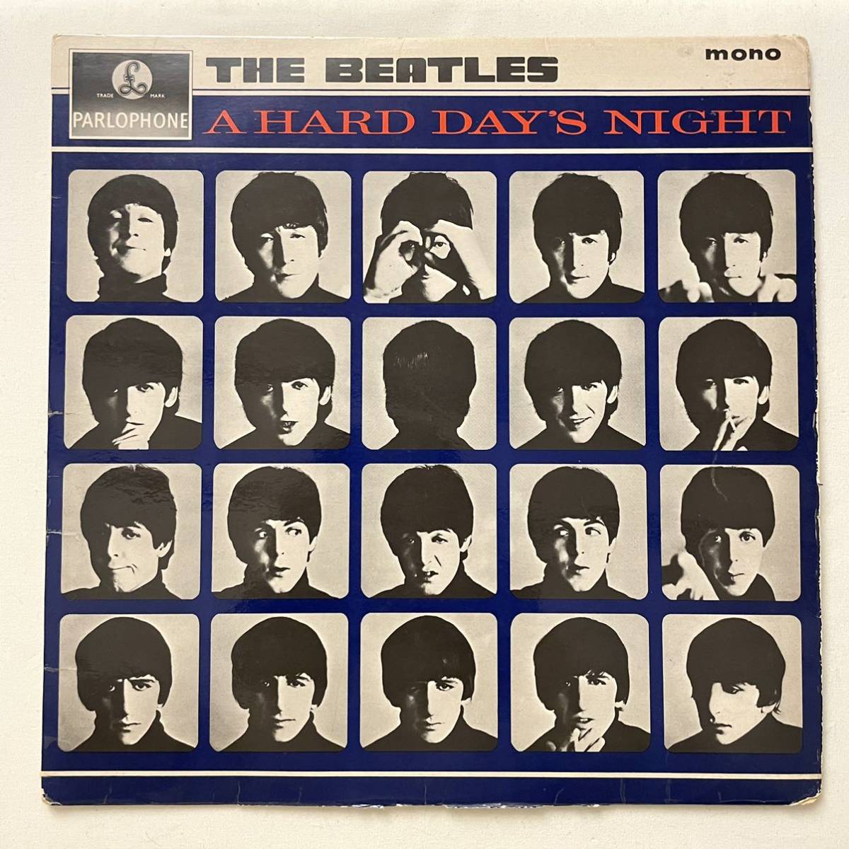 PARLOPHONEリム 初回マト3N/3N THE BEATLES A HARD DAY'S NIGHT UK