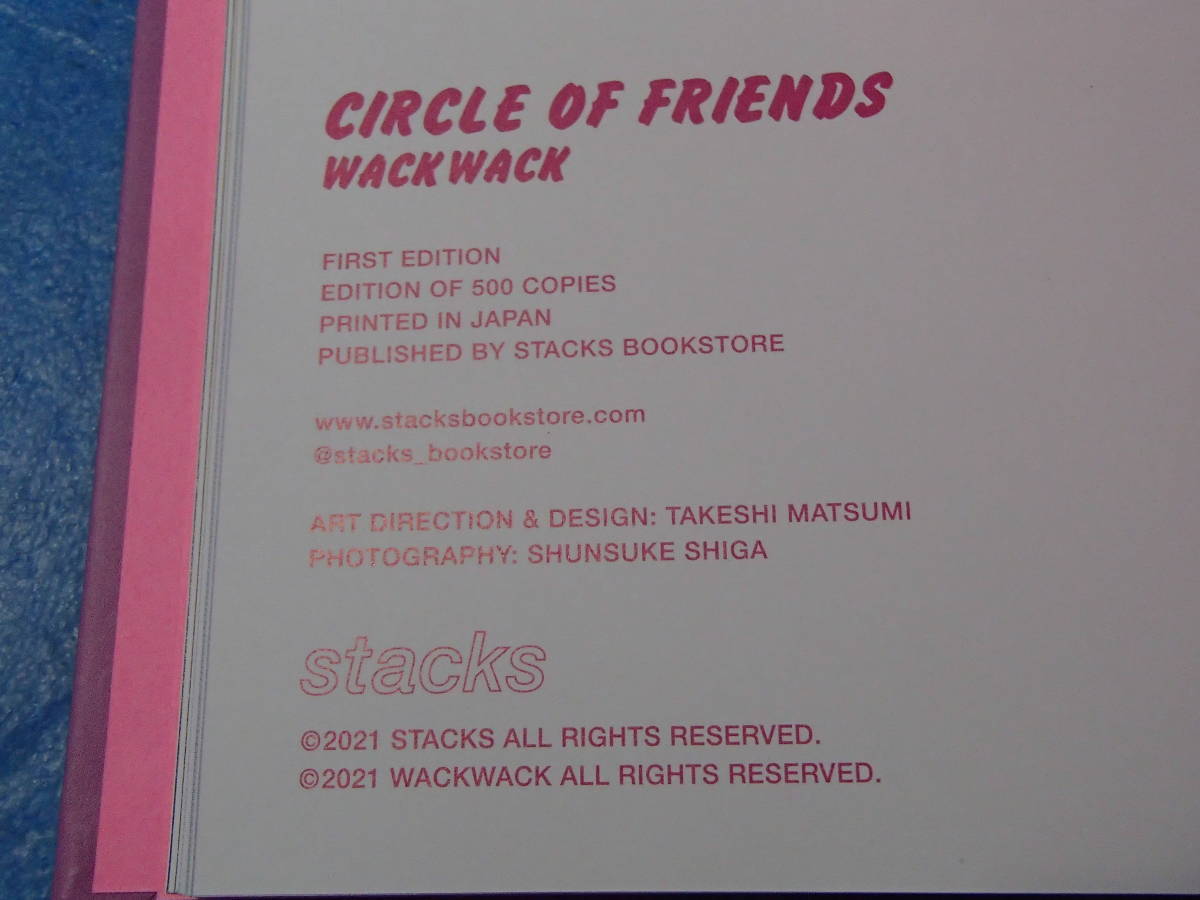 ★☆【美品】『ART BOOK』"CIRCLE OF FRIENDS" FIRST EDITION by wackwack Publised by stacks アートブック 初版☆★_画像7