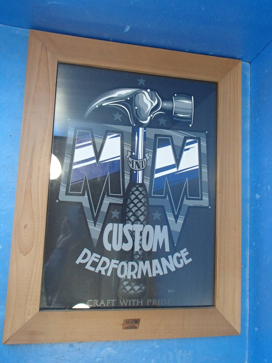 【引取歓迎】M&M CUSTOM PERFOMANCE シルクスクリーンポスター