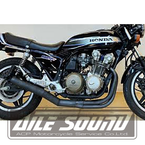 CB750F RC04 エルサウンド ショート管 ブラック マフラー 【新品】AILE SOUND_画像1