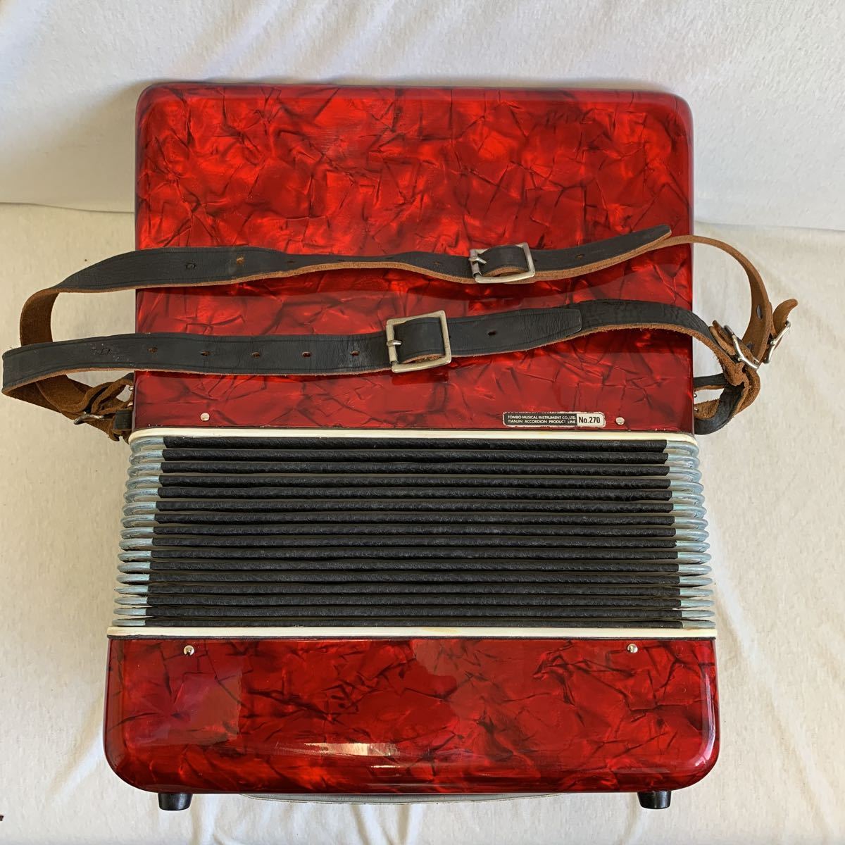  dragonfly TOMBO accordion red SOPRANO moving goods 