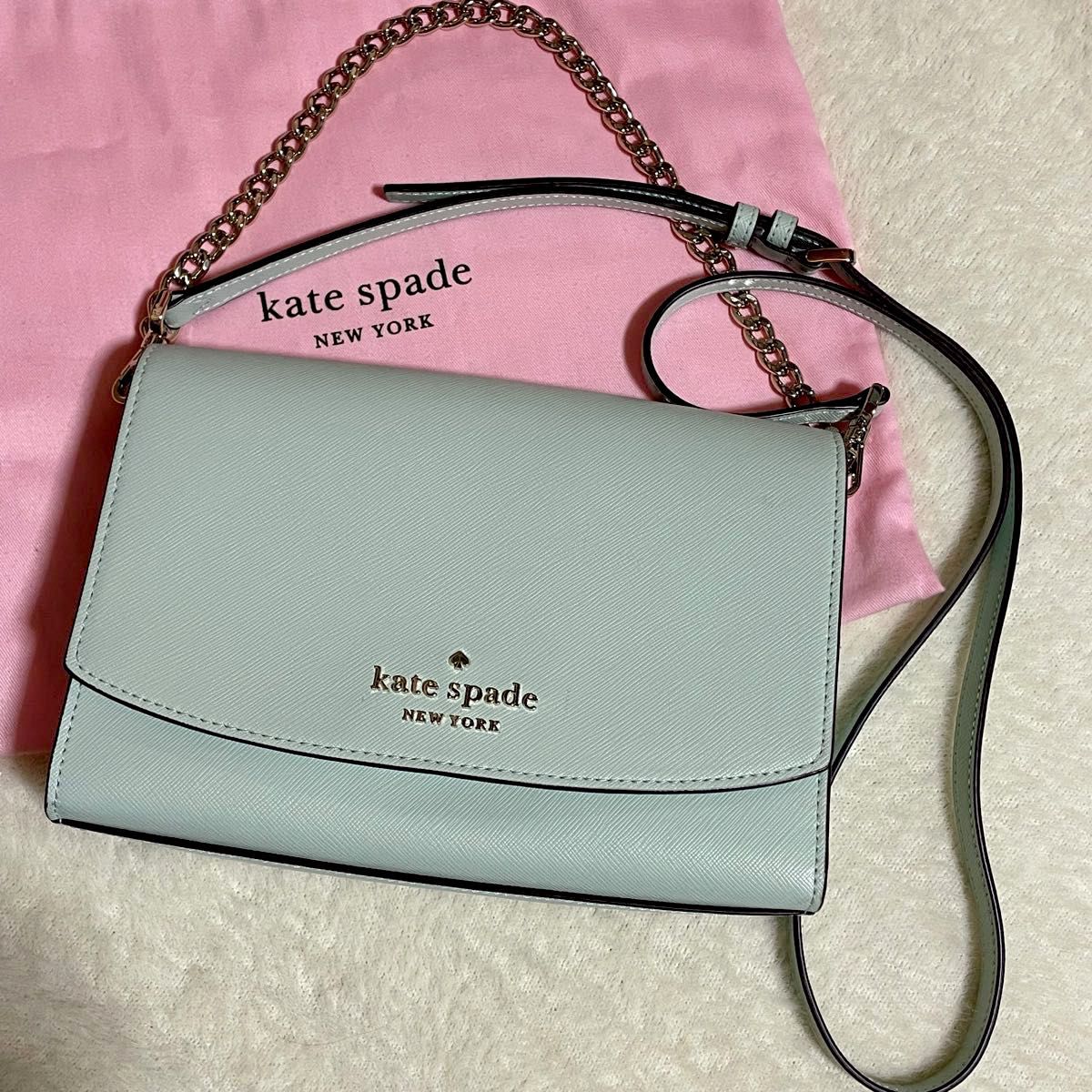 美品　ケイトスペード　katespade  サフィアーノレザー　2way　ショルダーバッグ　保存袋付き