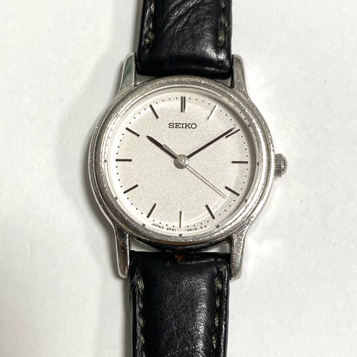 SEIKO/セイコー 腕時計 2P21-0A90 シルバー文字盤 クォーツ 不動品_画像1