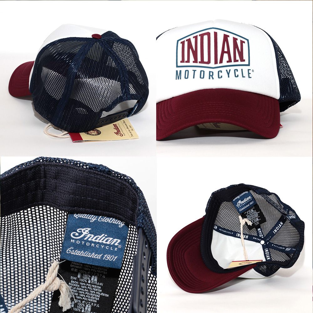 メッシュキャップ 帽子 メンズ インディアン モーターサイクル Indian Motorcycle Shield Logo Trucker マルチ 2861686 モータースポーツの画像4