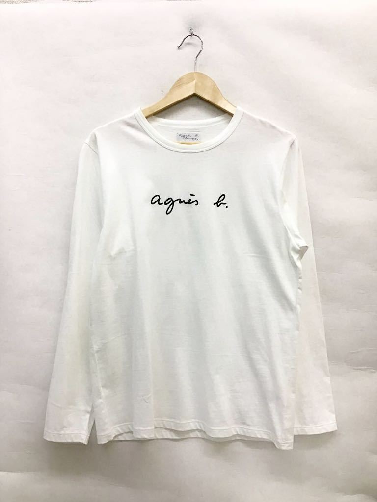 20230328未使用品【agnes b.homme】アニエスベーオム ロゴTシャツ ロン