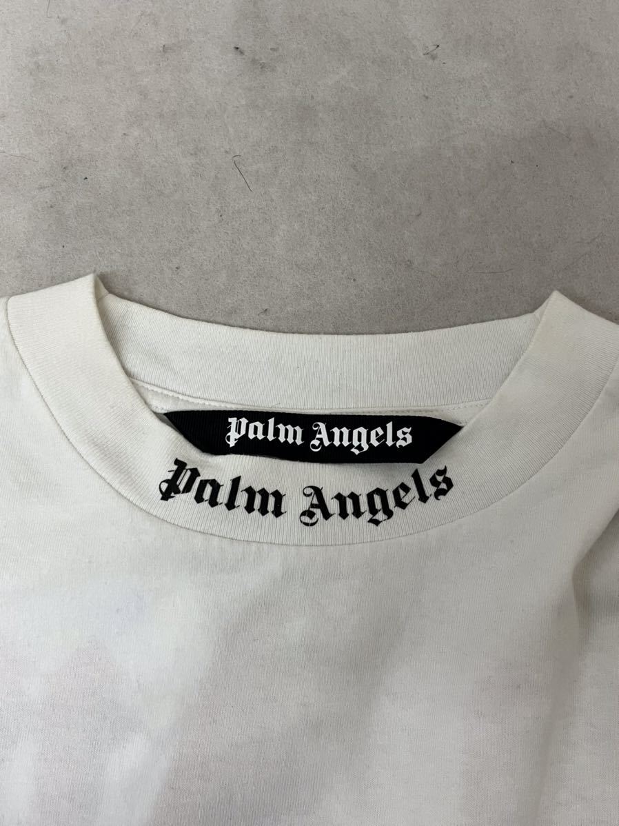 20230317【Palm Angels】パームエンジェルス Tシャツ 21SS DOUBLED LOGO OVER TEE ダブルロゴ オーバーT L ホワイト PMAA002S21JER004の画像3