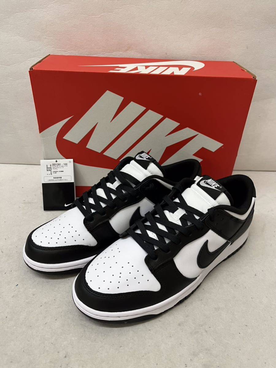 20230323【NIKE】ナイキ スニーカー Dunk Low Retro White/Black ダンク ロー レトロ ホワイト ブラック 29cm パンダ DD1391-100