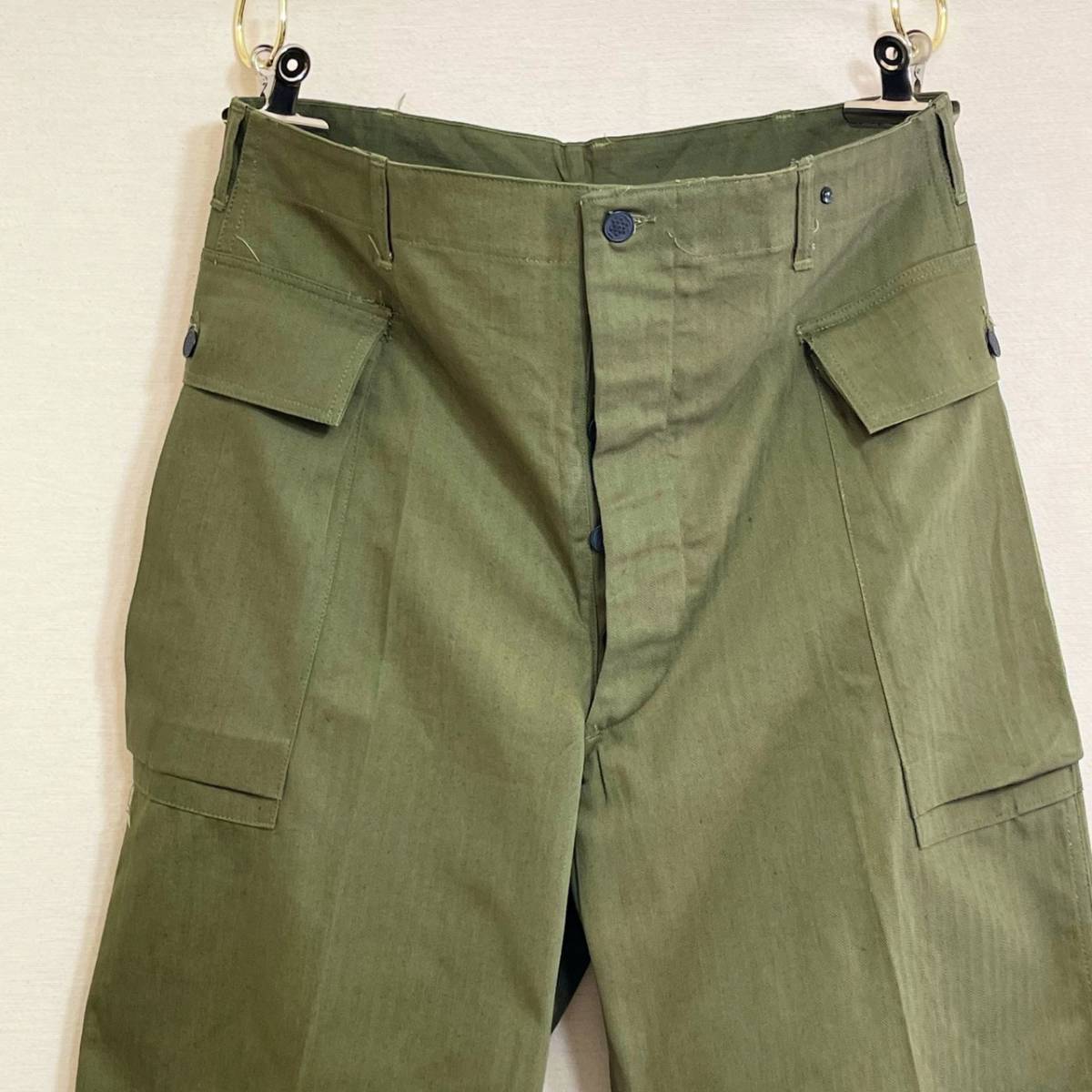 希少《 Dead / M-43 / W36 L33 》40s デッド【 アメリカ軍 US ARMY ビンテージ ヘリンボーン パンツ アメリカ陸軍 M43 】