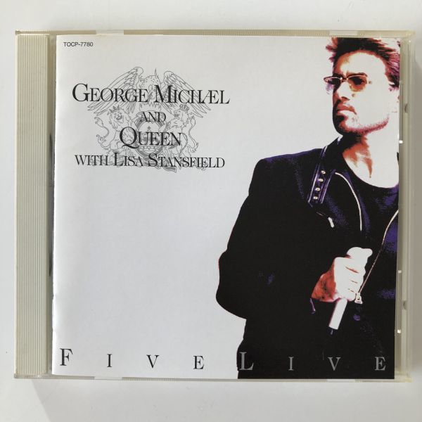 B11205　CD（中古）国内盤　ファイヴ・ライヴ～愛にすべてを～　ジョージ・マイケル＆クイーン ウィズ ・リサ・スタンスフィールド_画像1