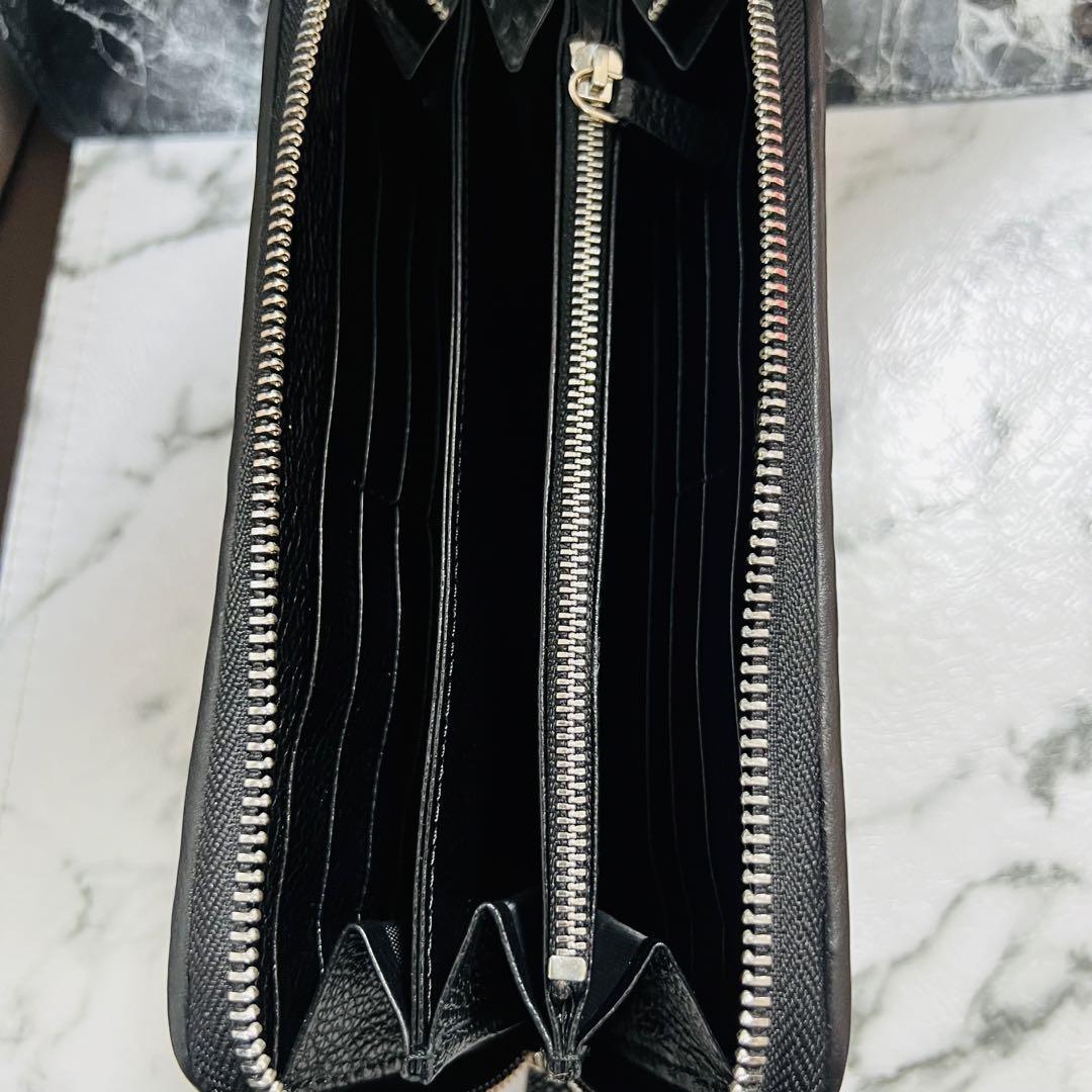 新品 スティングレイ長財布 編み込み ポリッシュ加工 メンズ エイ革