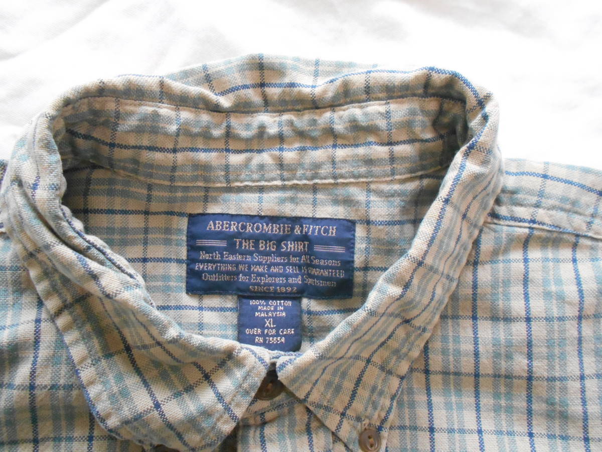 アバクロンビー＆フィッチAbercrombie&Fitch　９０’ｓ　The Big Shirtビッグシルエット_画像3