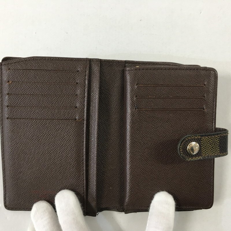 TEI【中古品】 LOUIS VUITTON ルイヴィトン N61674 ダミエ ポルトフォイユ ヴィエノワ 財布 がま口 変色あり 〈179-230316-TS-4-TEI〉_画像5