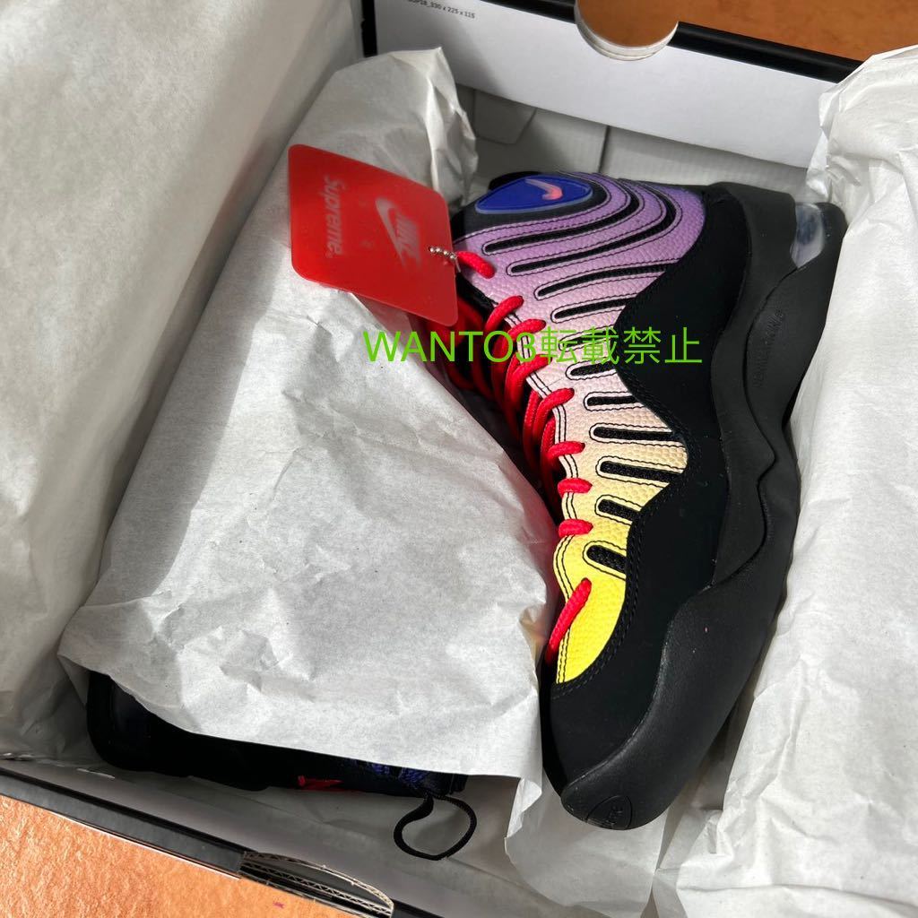 レア 26cm 送料無料 23SS Supreme Nike Air Bakin Black シュプリーム ナイキ エア ベイキン US8 オンライン購入 国内正規品 ボックスロゴ_画像5