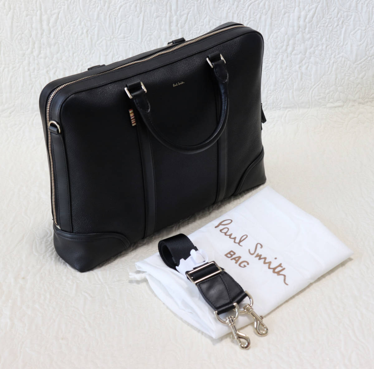 新品【ポールスミス】本革 トラベルレザー ビジネスバック ブリーフ