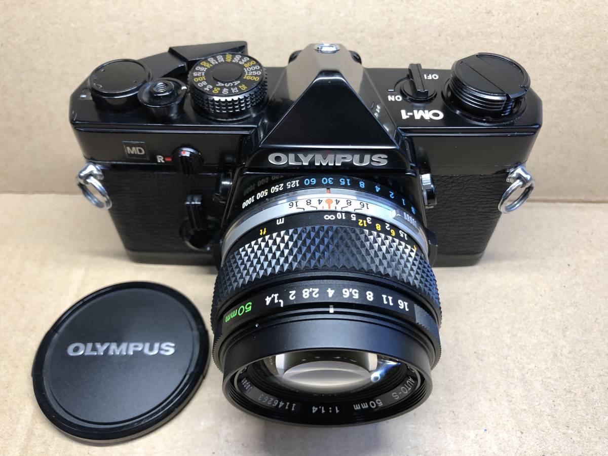 ヤフオク! - OLYMPUS OM-1 ブラック オリンパス フィルムカ...