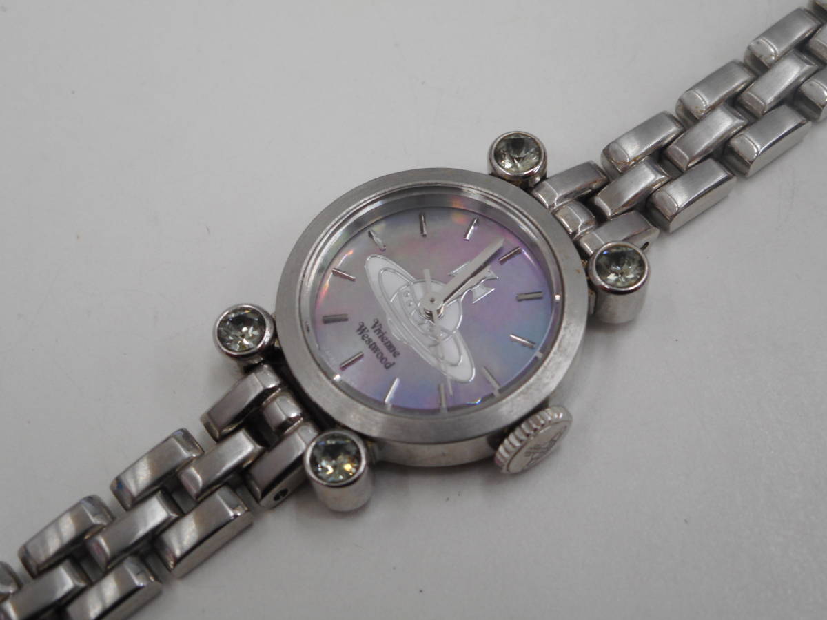 ヴィヴィアンウエストウッドVivienne Westwood クォーツ 腕時計 シェル 中古 電池切れ 箱 取説の画像10