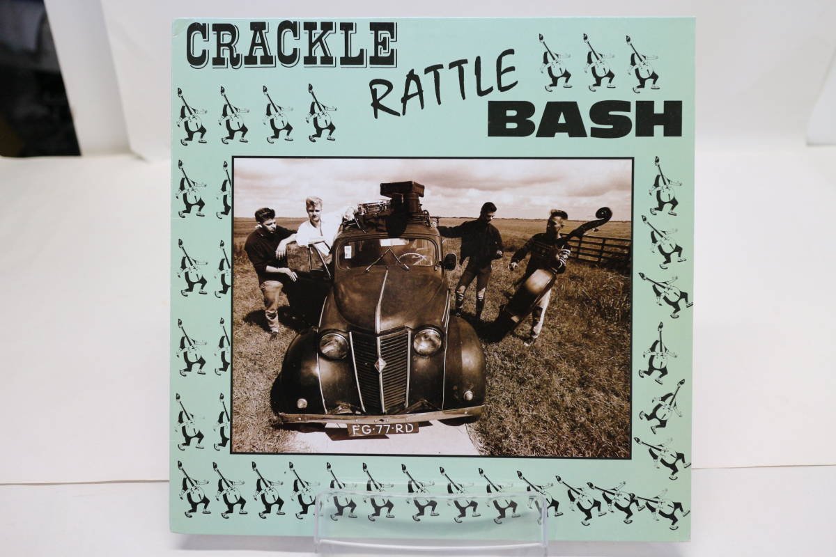 [TK1739LP] LP CRACKLE RATTLE BASH 激レア！ オランダ盤 ペラジャケ COUNT ORLOK RECORDS '88 サイコビリー ネオロカビリー_画像1