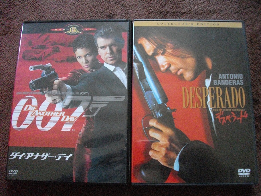 「007　ダイ・アナザー・デイ」「デスペラード」 中古 DVD　　２本セット　 送料無料　　803_画像1