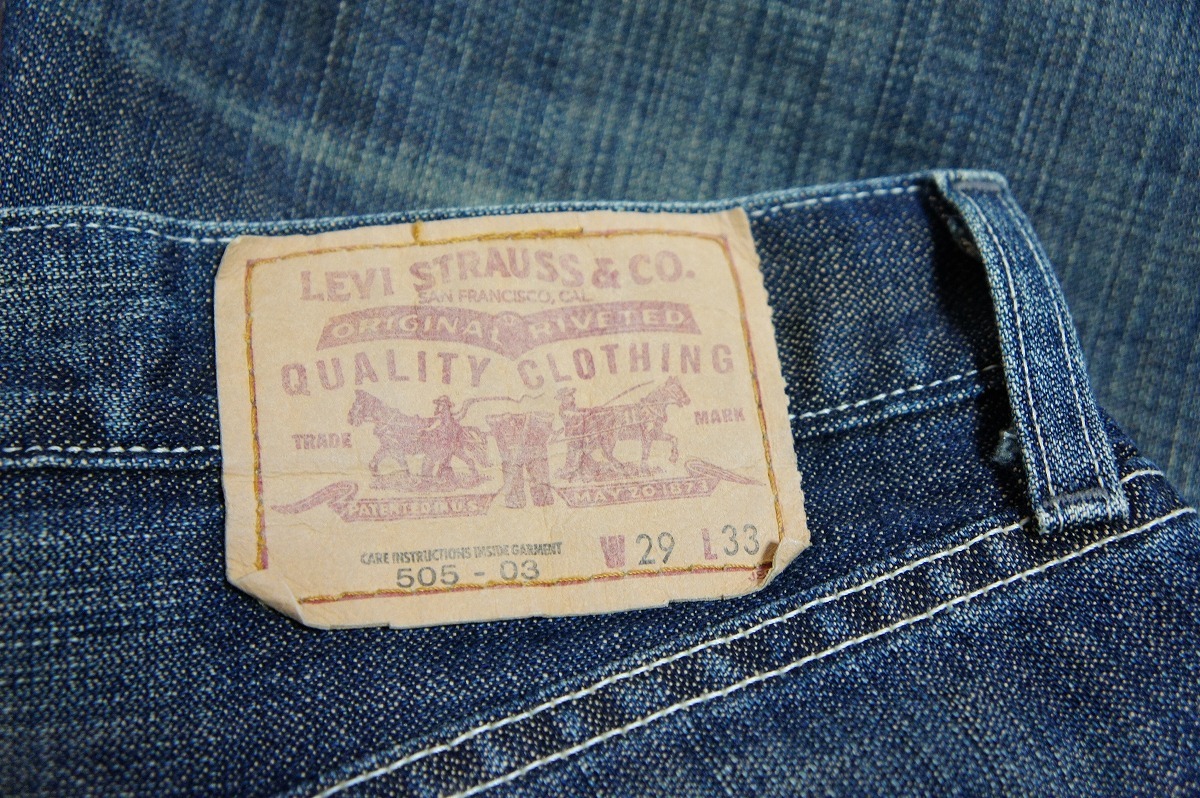 LEVIS リーバイス 505-03 ユーズド加工 デニムパンツ J41 J12996 インディゴ サイズW29L33 320N_画像6