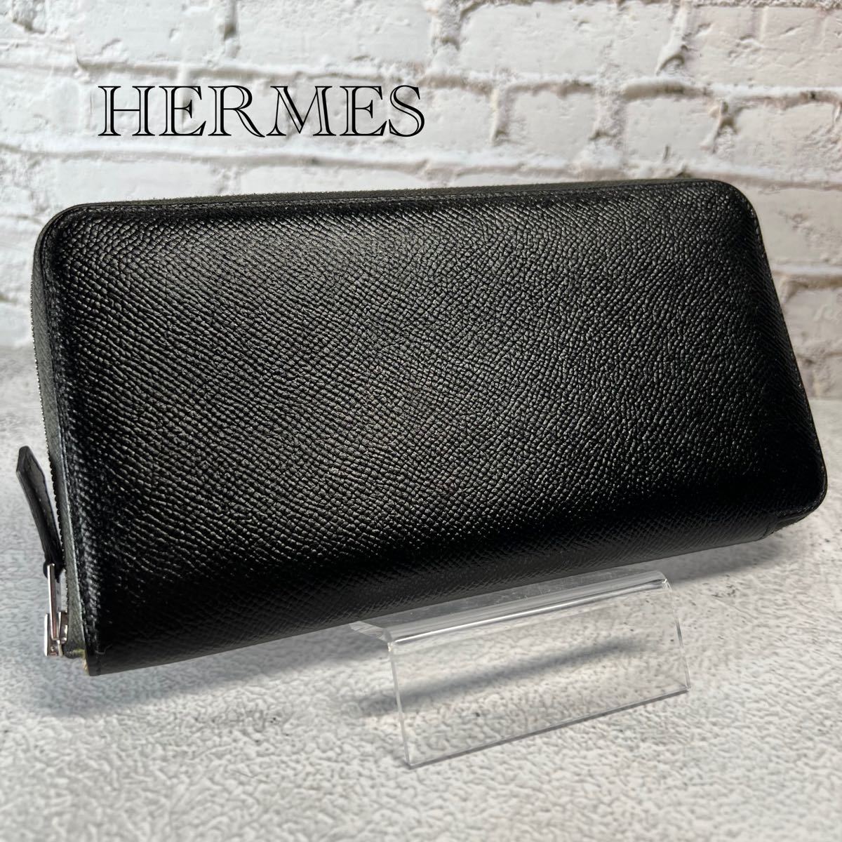 日本製 2ウェイ エルメス HERMES 長財布 アザップロング シルクイン