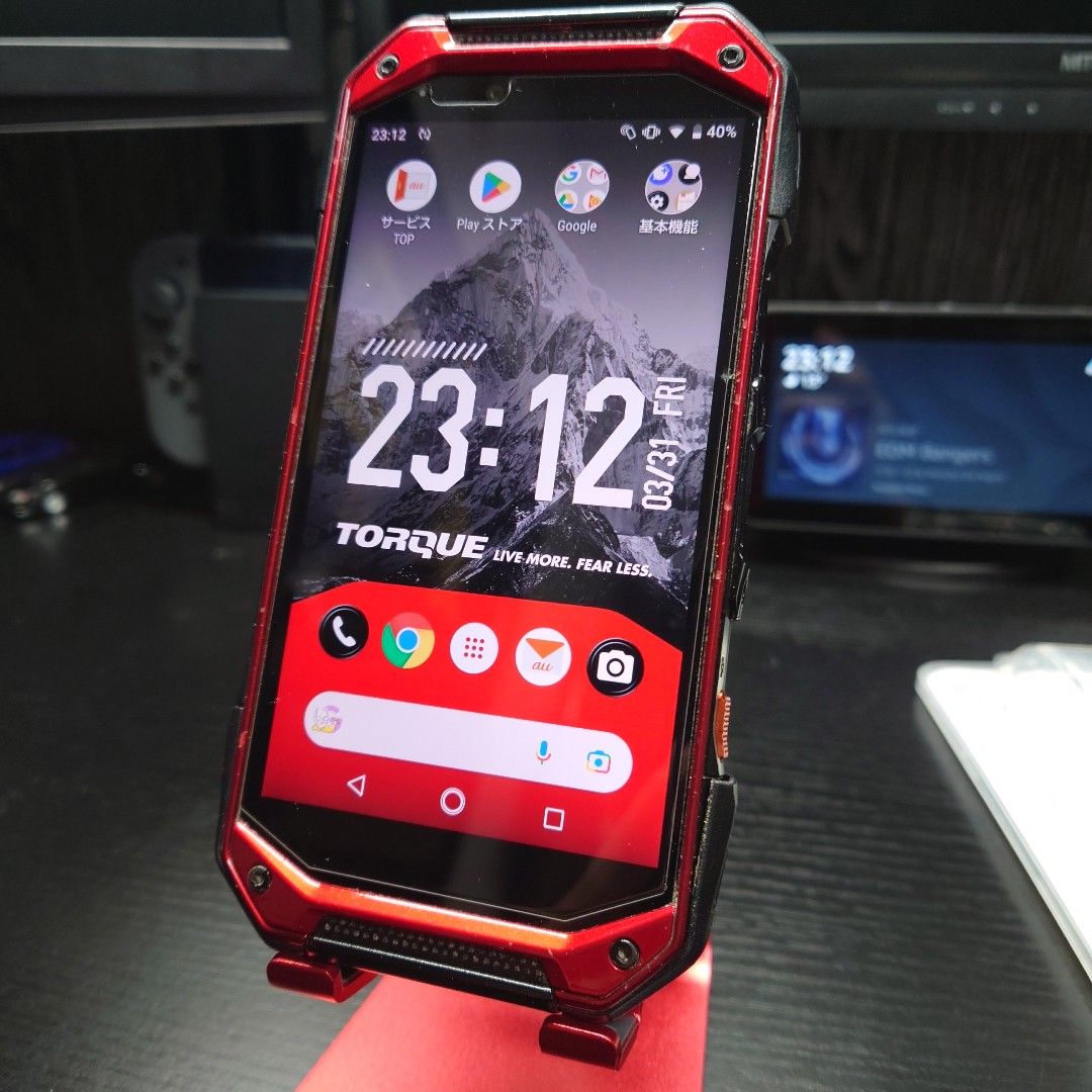 SIMフリー☆タフネススマホ☆ 京セラ TORQUE G04 KYV46 003-