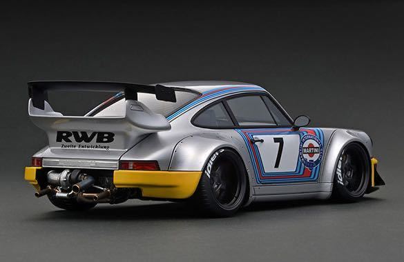 WEB限定 IG3006 1/18 RWB 964 Silver/Yellow With Engine M64エンジン
