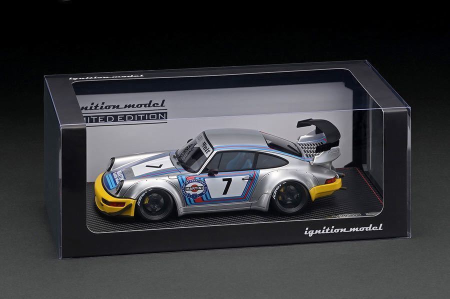 WEB限定 IG3006 1/18 RWB 964 Silver/Yellow With Engine M64エンジン