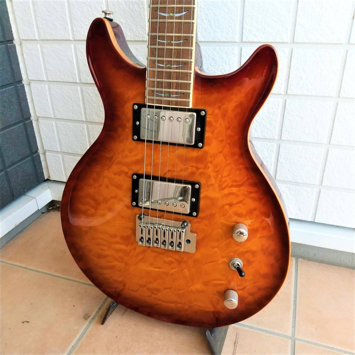 ■Bacchus BDC-900T SB バッカス ダブルカッタウェイ サンバースト Gibson ギブソン Epiphone エピフォン B'z 松本孝弘 Tak Matsumoto_画像7