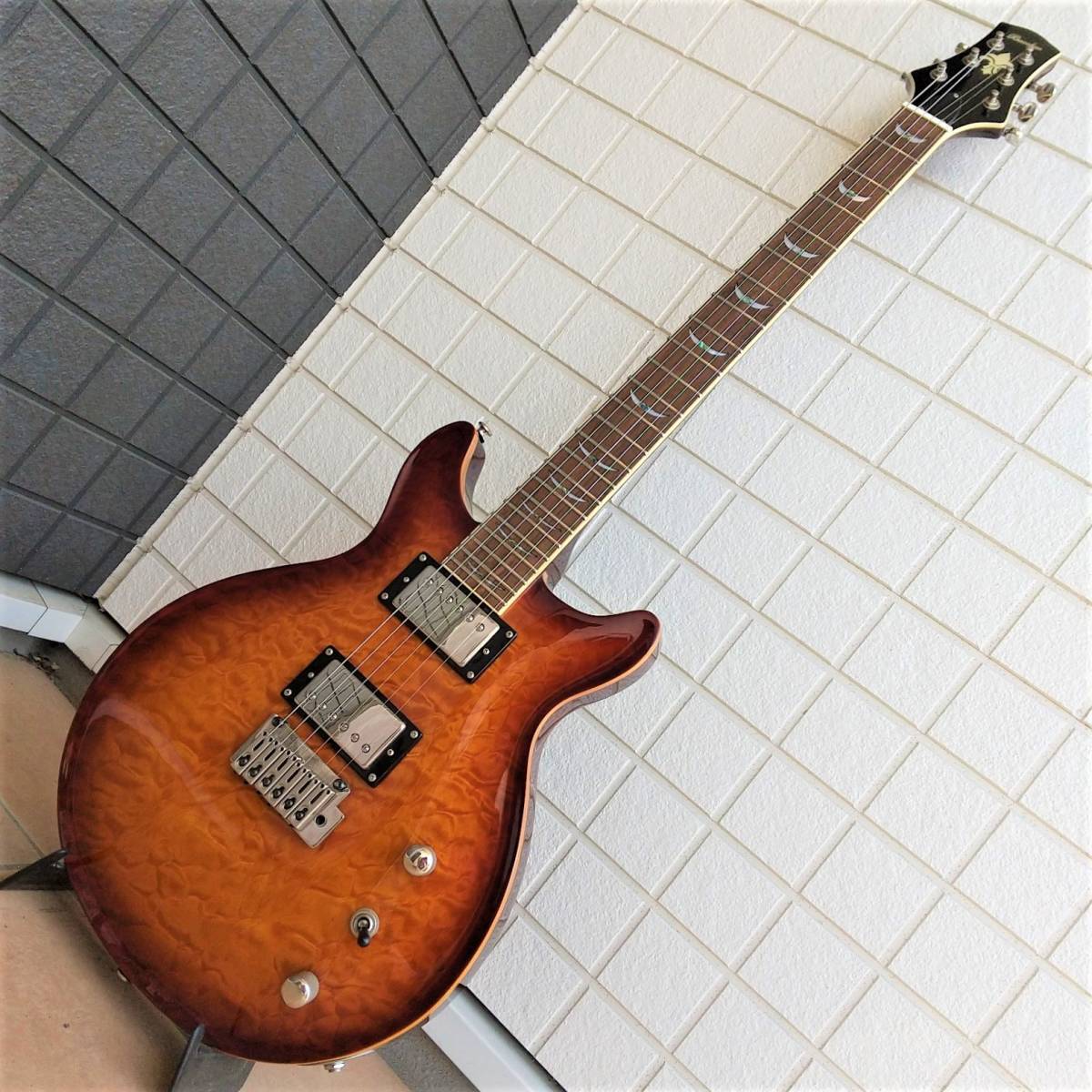 ■Bacchus BDC-900T SB バッカス ダブルカッタウェイ サンバースト Gibson ギブソン Epiphone エピフォン B'z 松本孝弘 Tak Matsumoto_画像1