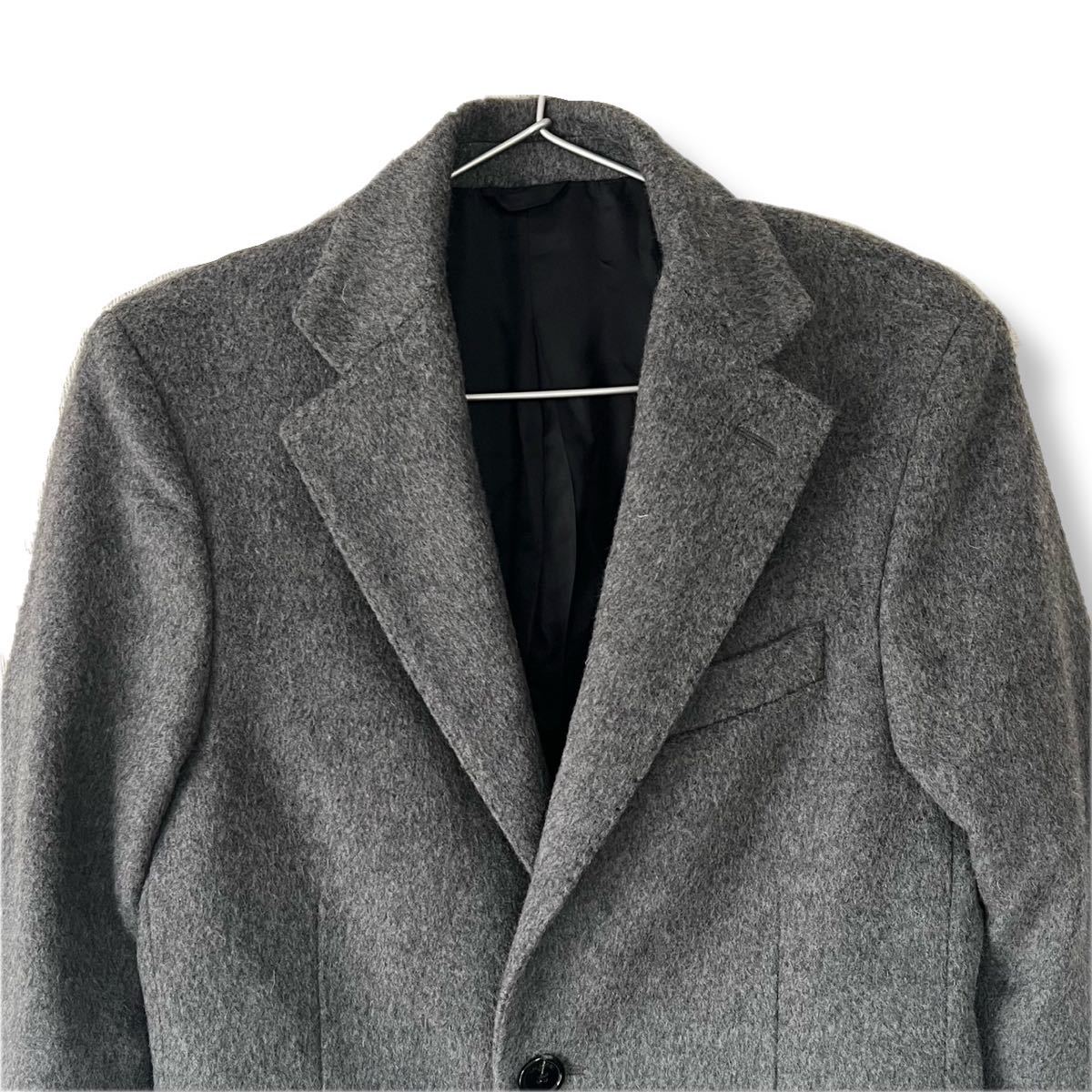 RAF SIMONS ラフシモンズ】チェスターコート モヘア バイカラー