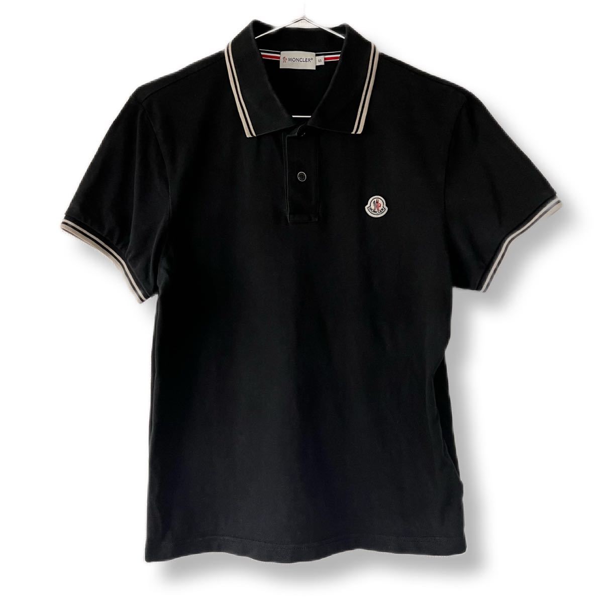 MONCLER モンクレール ポロシャツ ブラック ワンポイントロゴ