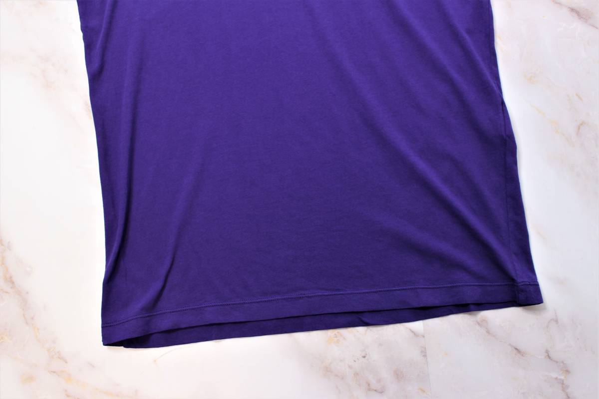 XＬ 春夏 スペシャル特価「ディースクエアード」人気のレタードなTシャツ・Dブルー寄りなパープル・シンプル♪サイズXL(52)_画像5